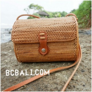 women handbag rattan hand woven ata bali full handmade ethnic design